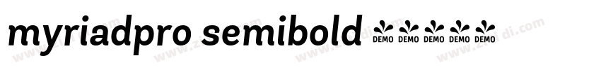 myriadpro semibold 半字体转换